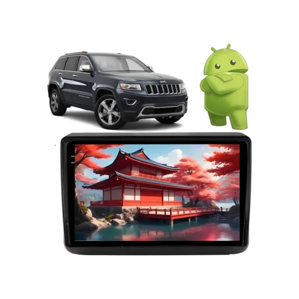 Central Multimidia Android Jeep Grand Cherokee 2014/2017 9p