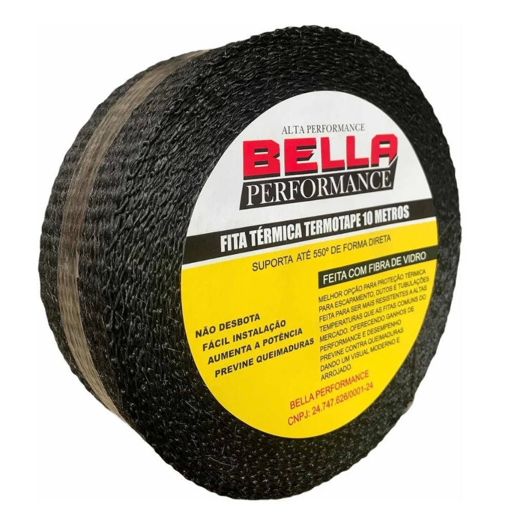 Fita Manta Termica Termotape Para Escapamento Coletor Ar Condicionado Carro Moto Varios Tamanhos