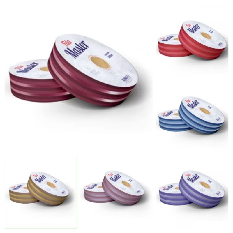 Fita Plástica Listrada/Decorada Master Xingo Para Laços e Presentes 32mm X 100m modelos diversos