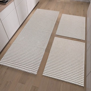 Jogo De Passadeira Três Peças Sendo 01 Passadeira 0,40×1,30cm - 02 Tapetes - 0,40×0,60 100% Algodão em Oferta na Shopee