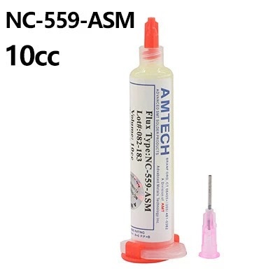 AMTECH-Pasta De Fluxo Para Soldagem, Solda Sem Chumbo, Agulhas De Fluxo, NC-559-ASM, BGA, usado na solda 559