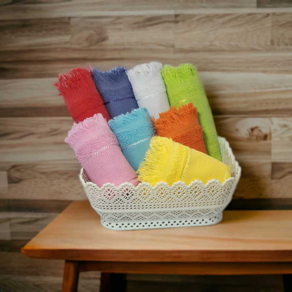 Kit 50Toalha Social Bordar  Toalha de Mão Higiênica 23cm x 30cm em Oferta na Shopee