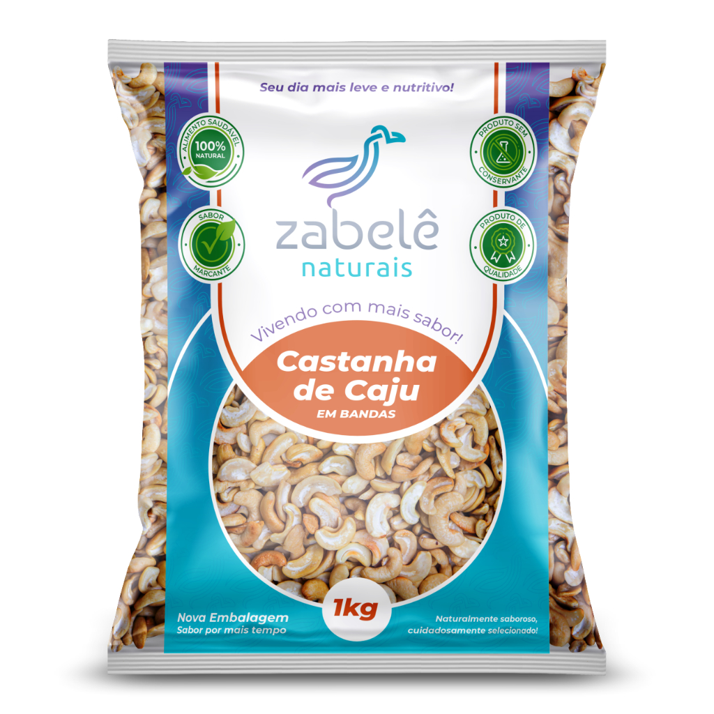 Castanha de Caju em Bandas 1kg- em Oferta na Shopee