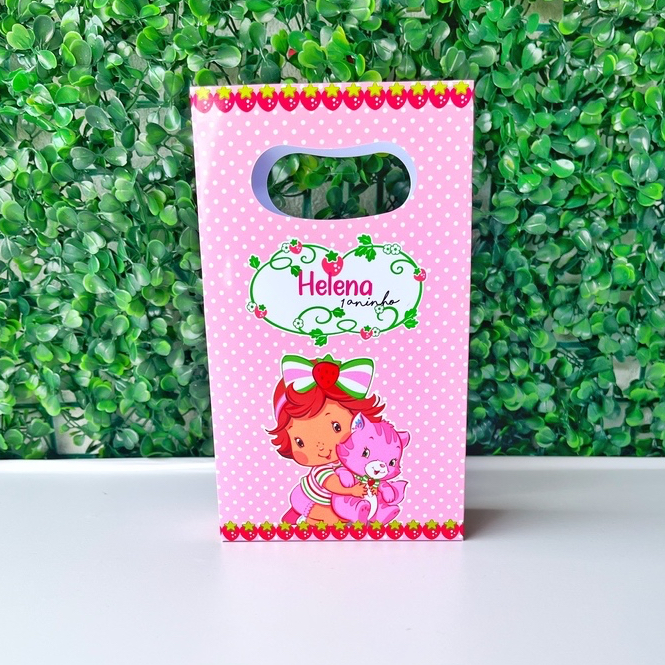 Sacolinha Personalizada Moranguinho Baby Lembrancinha Aniversário (PEGUE E MONTE)