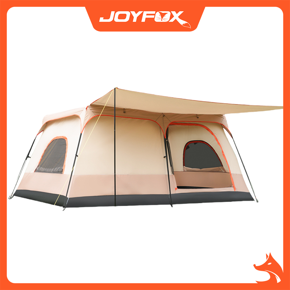 JOYFOX 4-8 Pessoas Barraca Camping Acampamento 330*210*175cm Impermeavel 2000mm em Oferta na Shopee