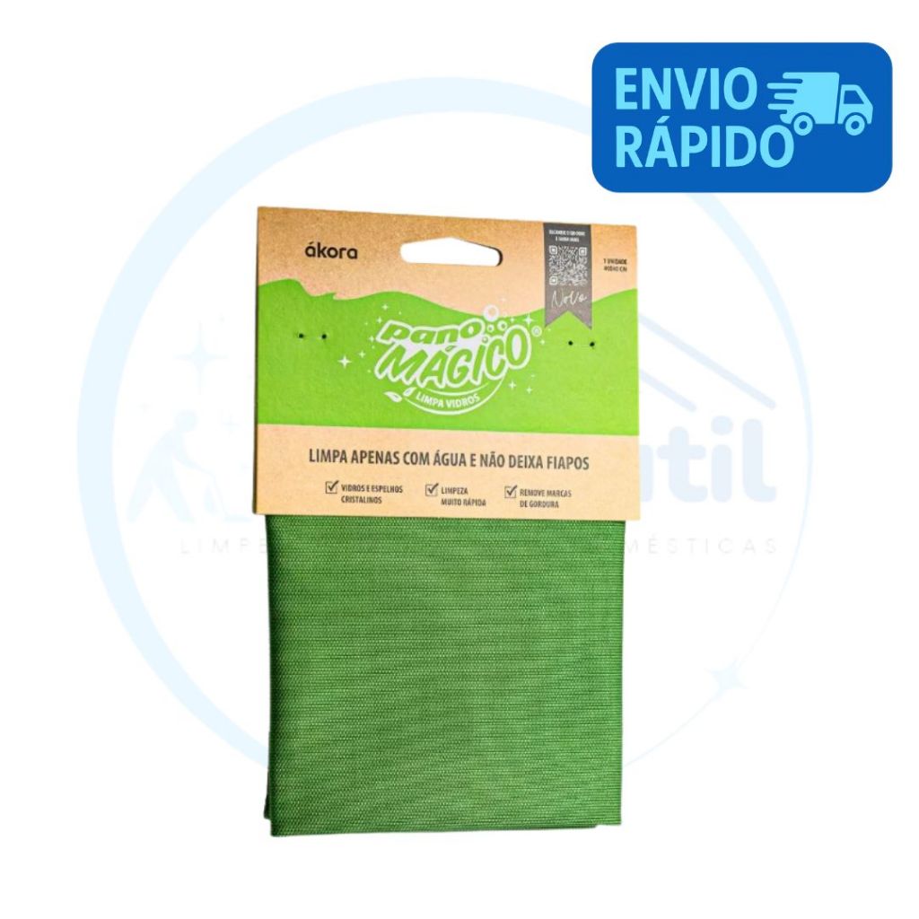 Pano Mágico Limpa Vidros Janela Carro Espelho - Ákora