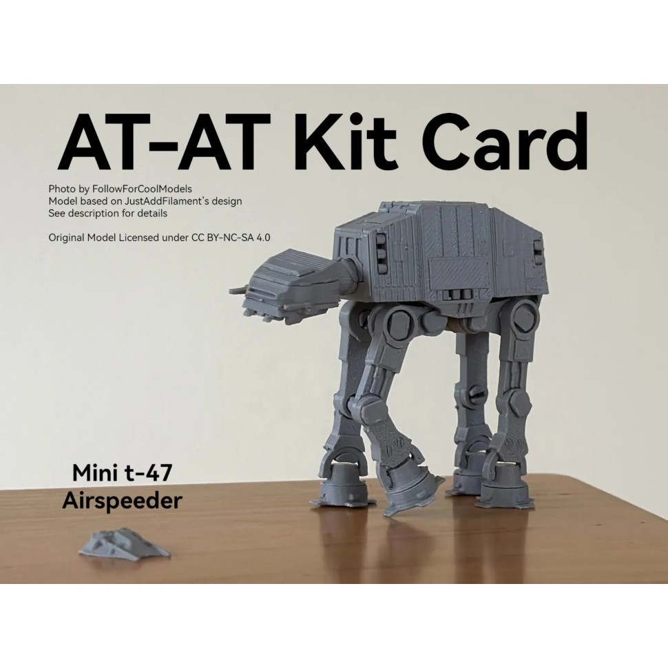Kit De Montar Cartão At-at Starwars - Impressão 3d