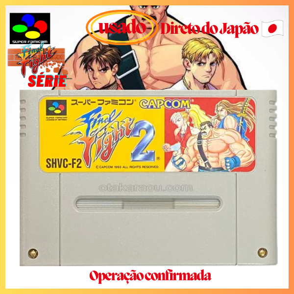 Diretamente do Japão 🎮 Super Famicom 🎮 Final Fight 2（Original japonês）