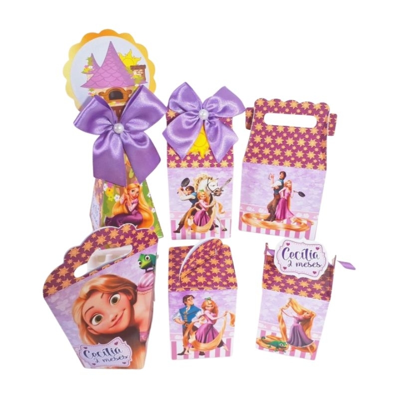 Kit caixinhas Personalizadas, lembrancinhas de festa aniversário MESVERSÁRIO PEGUE E MONTE - Enrolados