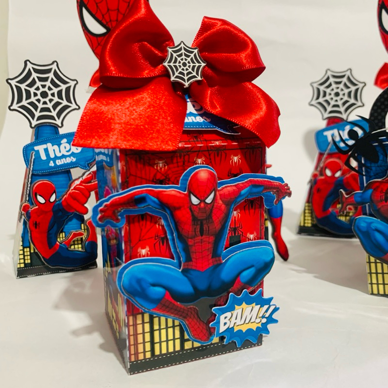 Kit Festa 10 15 25 40 Caixinhas Homem Aranha | Personalizados | Lembrancinhas | Aniversário — imagem 2 de 2