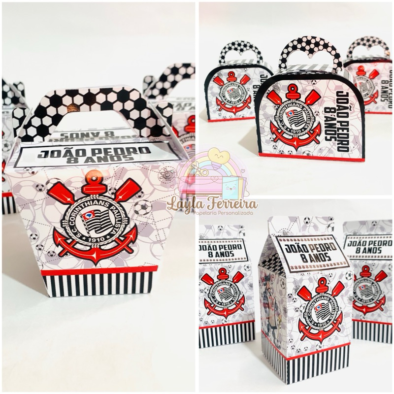 (PEGUE E MONTE) Kit Festa Corinthians | Personalizados | Lembrancinhas | Aniversário