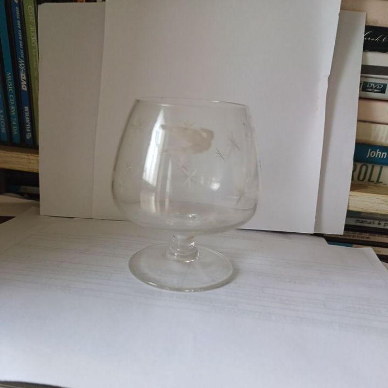 copo cristal cognac Varig anos 70 raríssimo original