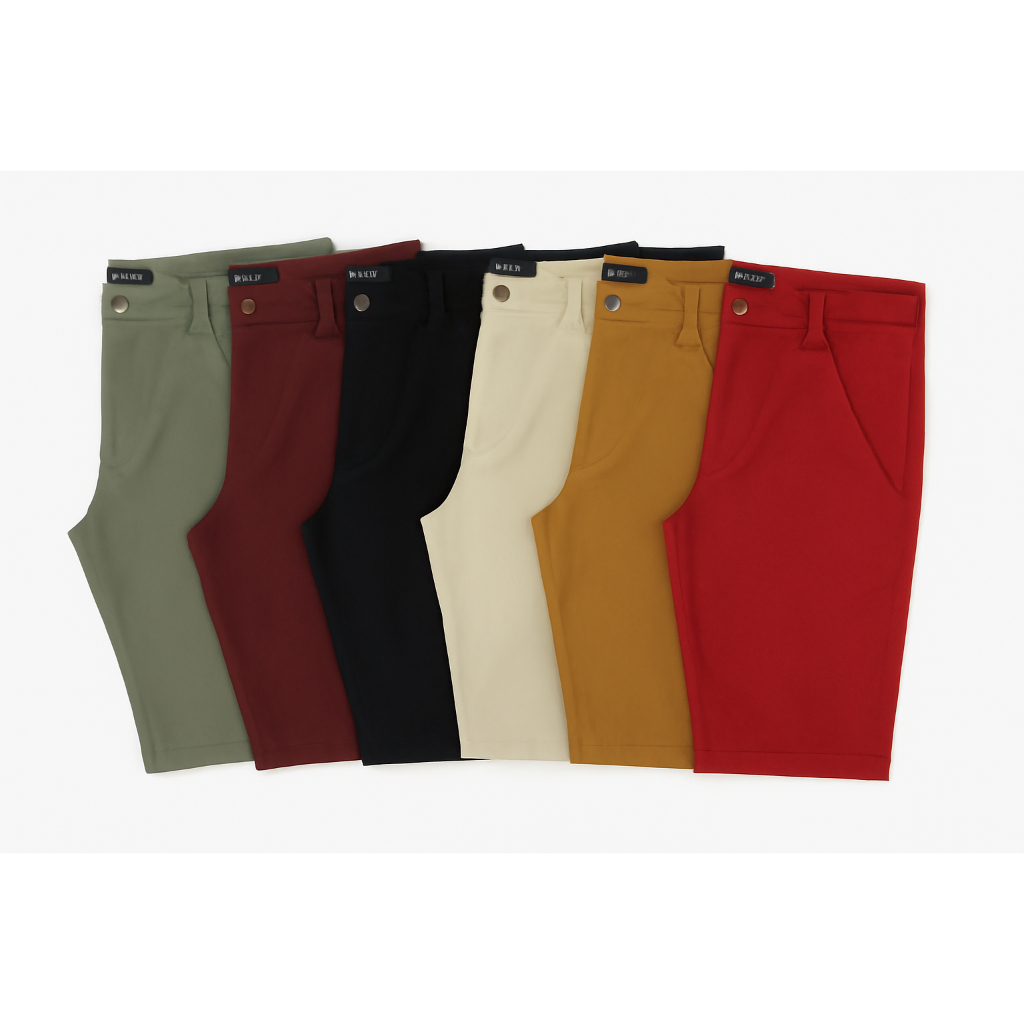 kit com 2, 3 ou 4 Bermuda Masculina Sarja Brim 100% Algodão short Mauricinho Sporte Fino Brim polo