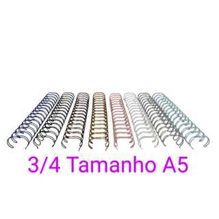 Wire-o Garra-- 3/4-- 2x1-- A5 140 folhas em Oferta na Shopee