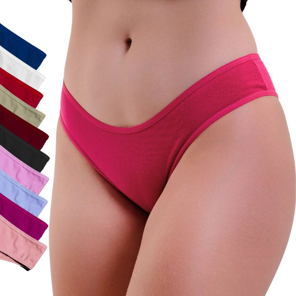 Kit 5 ou 10 Calcinhas Algodão Cotton Confort Tanga Básica Feminina Conforto Atacado em Oferta na Shopee