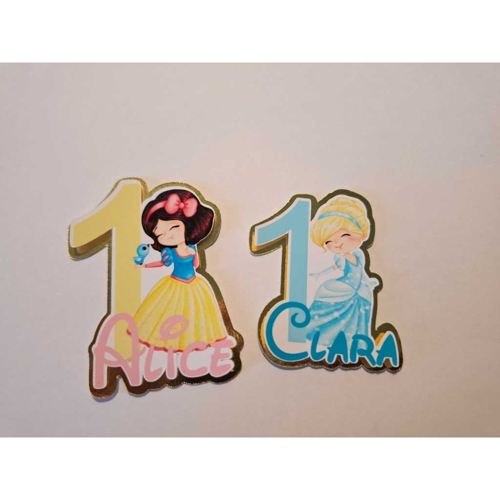 Aplique 3d Princesas Disney Lembrancinha Personalizada