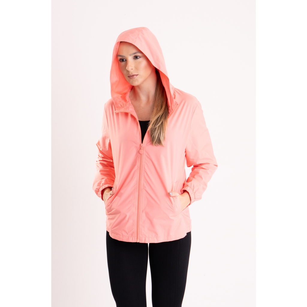 Jaqueta Corta Vento Forrada Feminino Impermeável Frio Leve Material Secagem Rápida em Oferta na Shopee