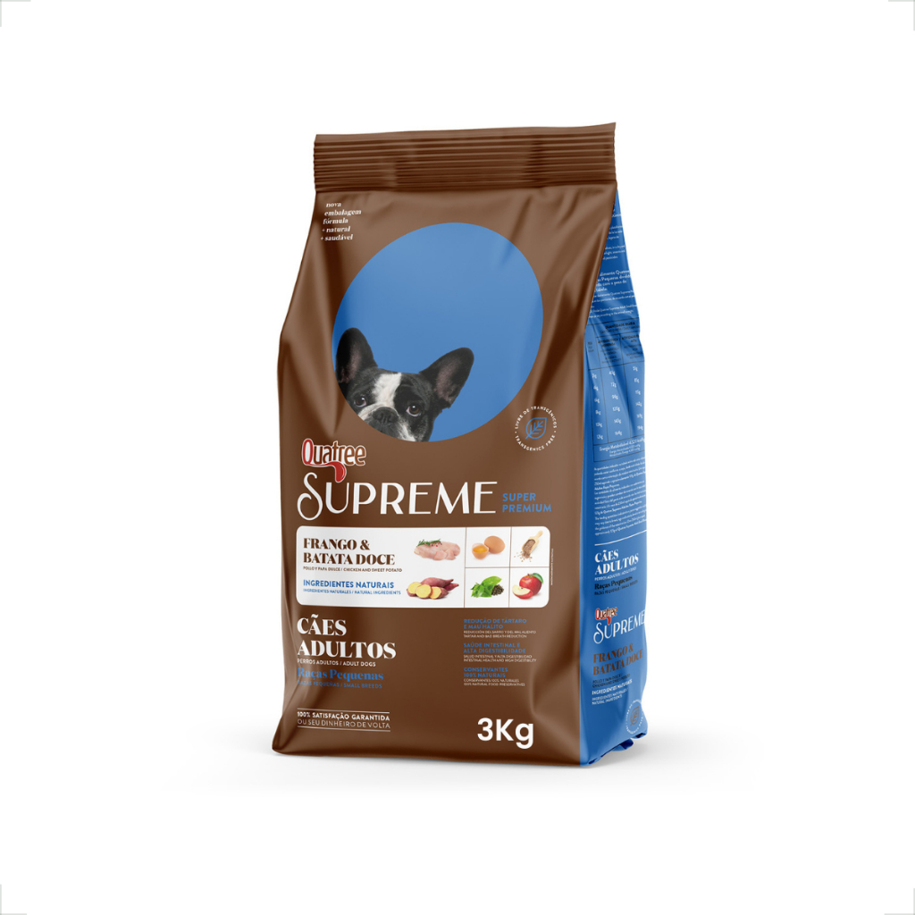 Ração Quatree Supreme Cães Adultos Raças Pequenas - 3Kg - Pets
