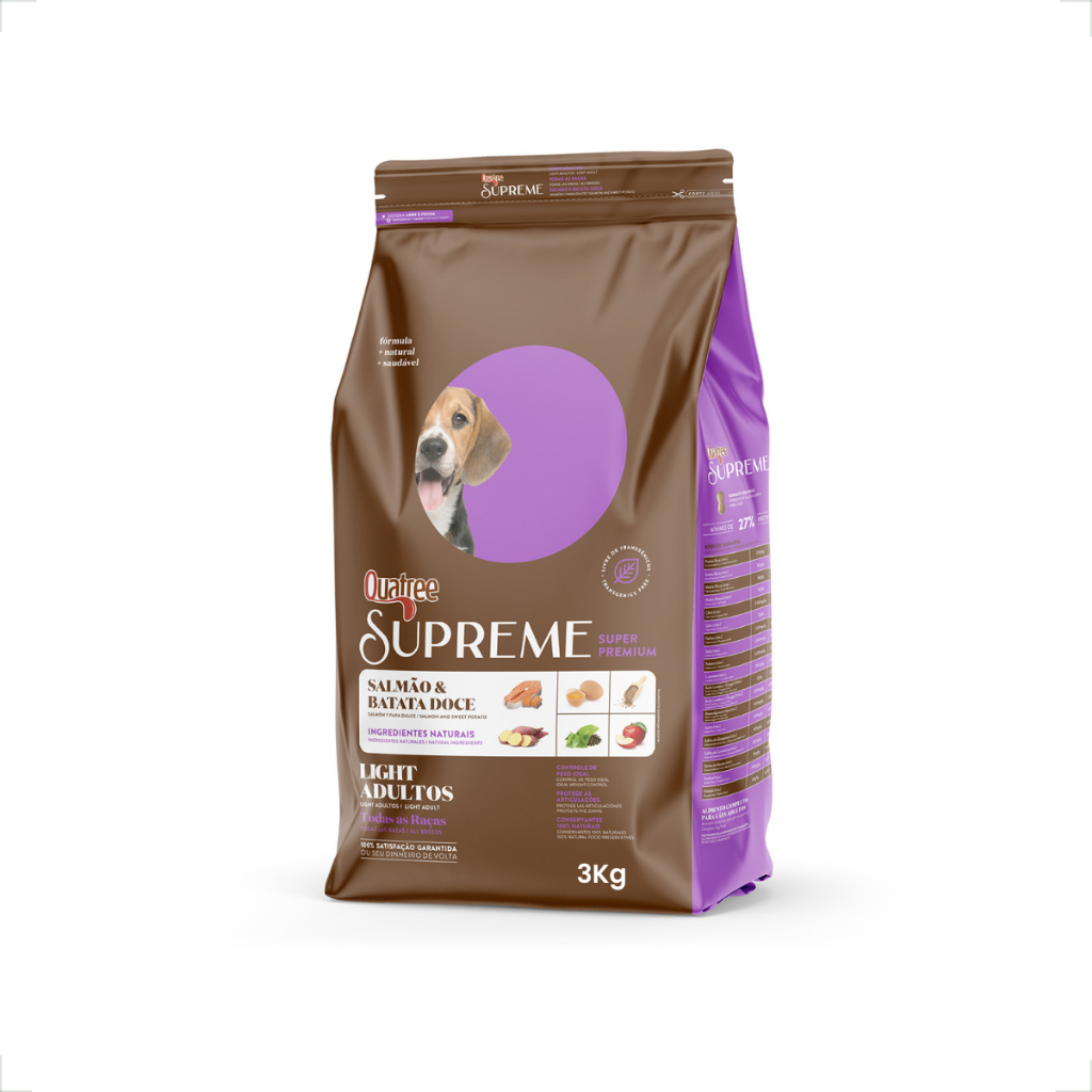 Ração Quatree Supreme Light Cães Adultos - 3Kg em Oferta na Shopee