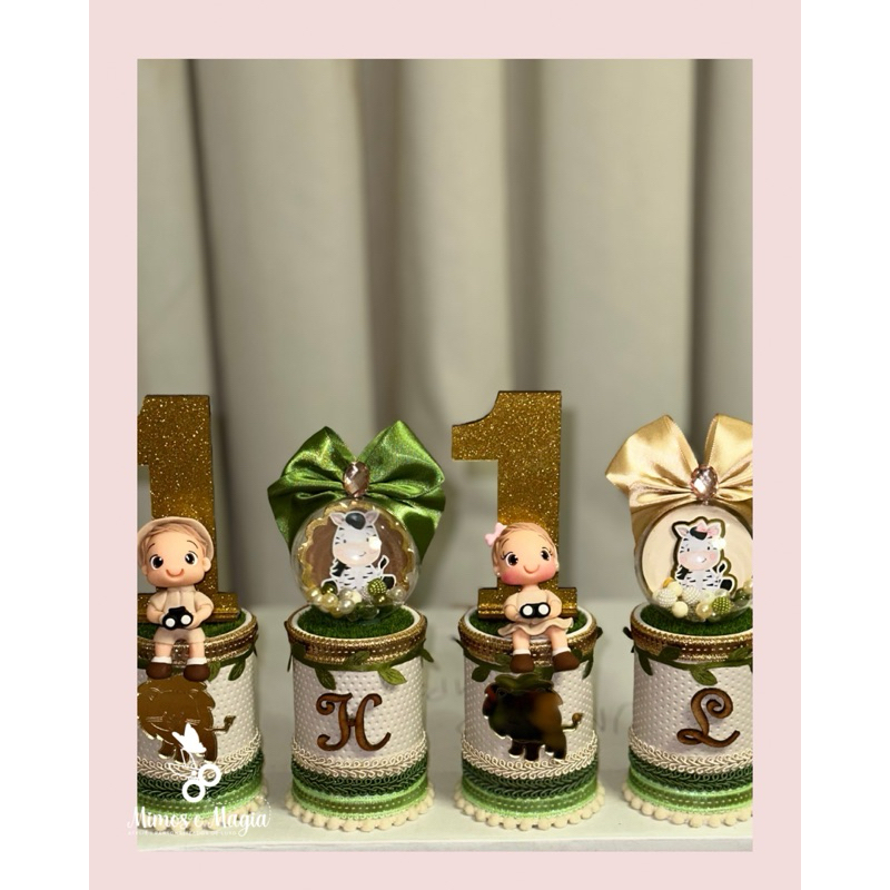Cofrinho Super luxo Lembrancinha Personalizados Safari Baby | Lembrança Luxo | Aniversário Infantil