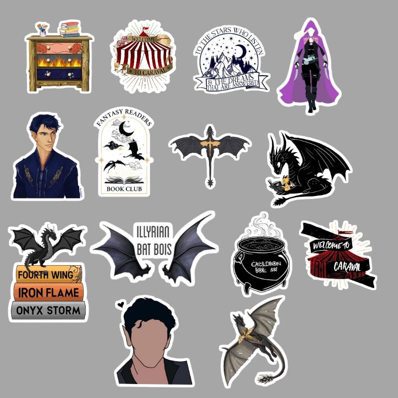 Adesivos literários personalizados