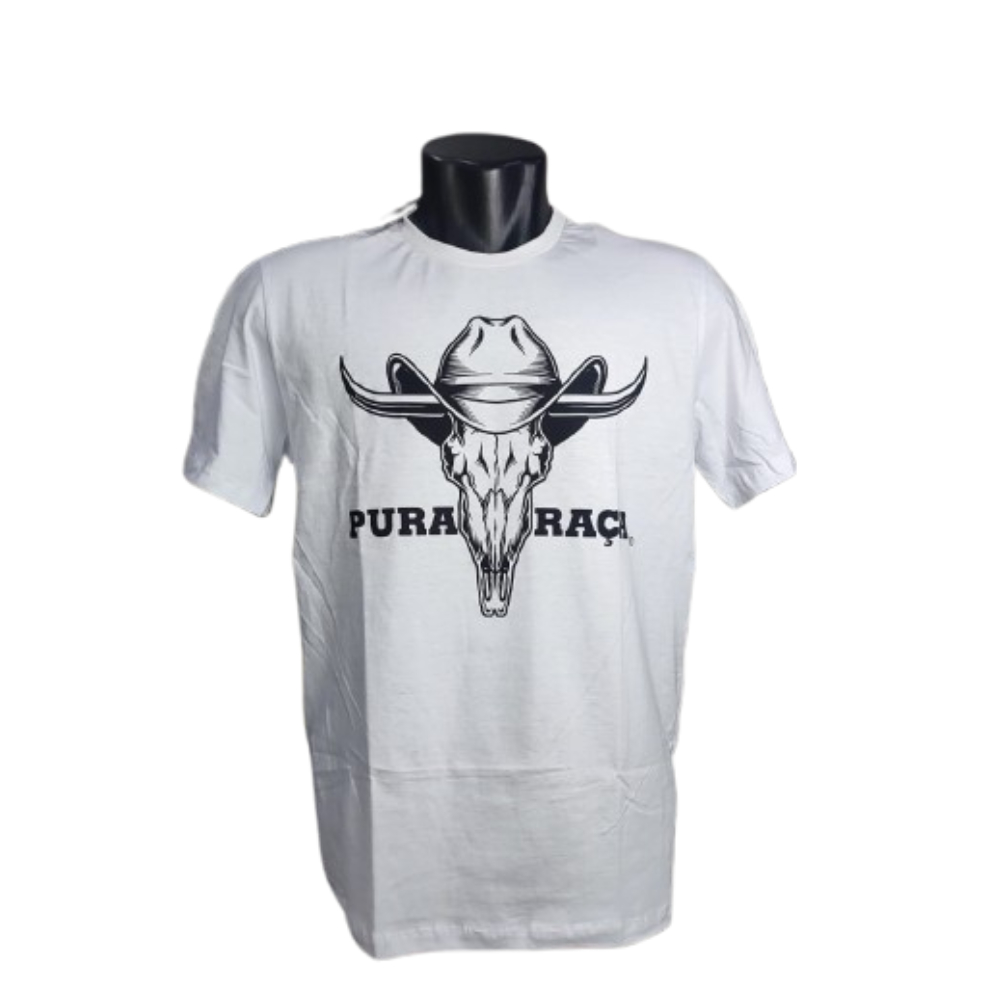 Camiseta Pura Raça Country Estampada Autêntica E Moderna Camiseta Pura Raça Country Masculina 100% Algodão