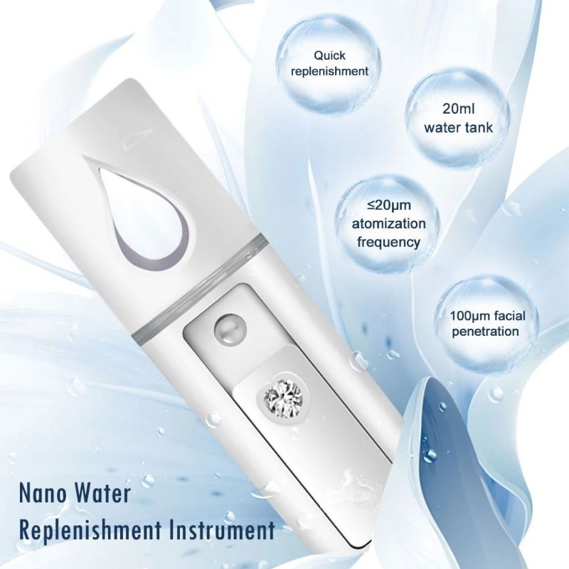 Nano Mist Spray Inalador Vapor Usb Facial Recarregável Hidratante Umidificador Pet Cílios