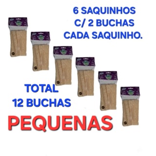 Esponja Vegetal Bucha 100% Natural Ecológica - Kit C/ 06, 10 E 12 Unidades em Oferta na Shopee