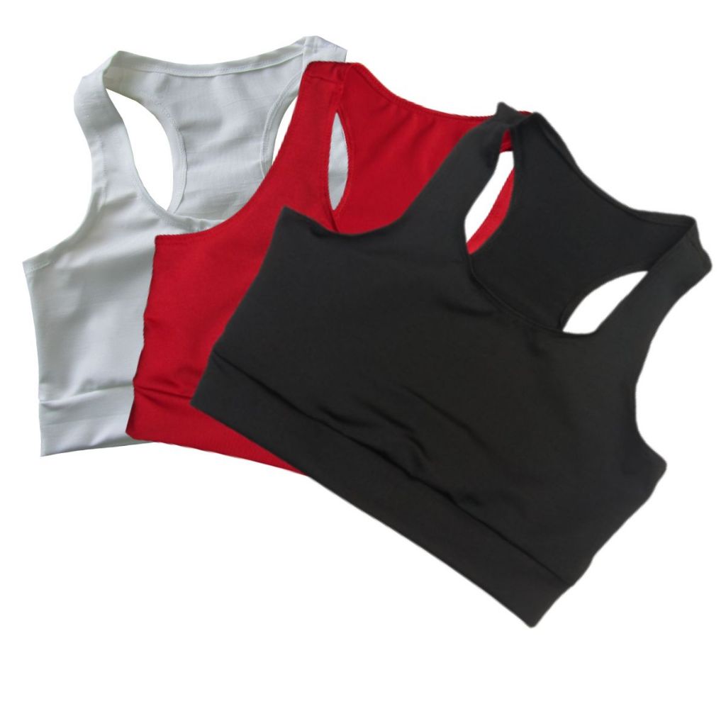 Kit 3 Top Nadador Suplex Liso Academia Fitness Roupas Femininas em Oferta na Shopee