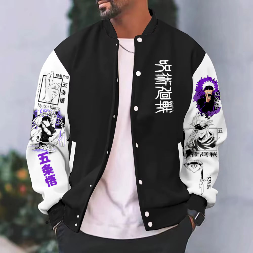Casaco Masculino Anime Jujutsu College Blusa Moletom
