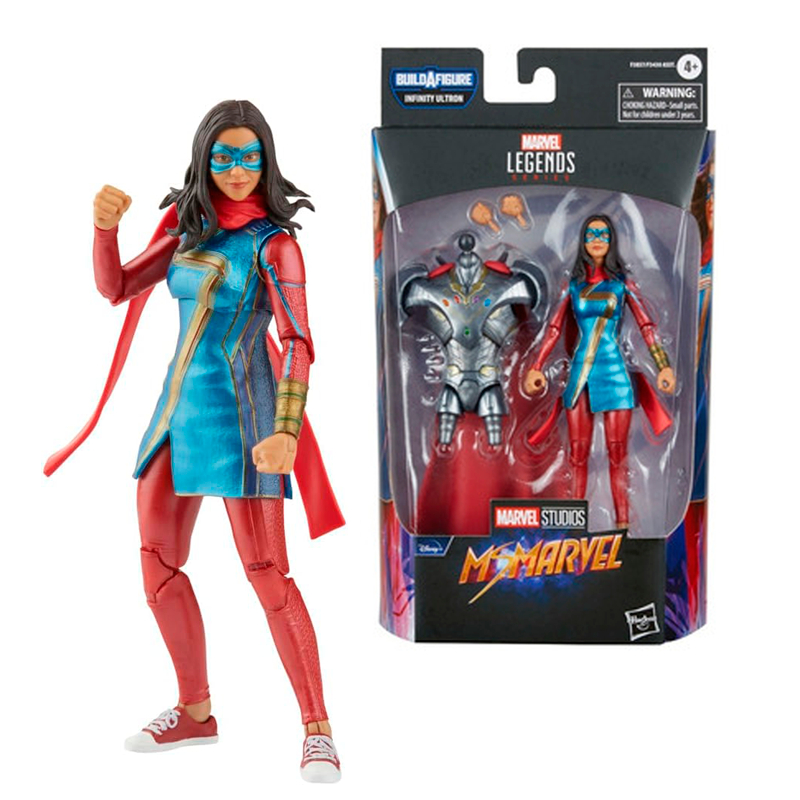 Boneco Marvel Legends Ms Marvel Vingadores Infinity Ultron BAF Hasbro HQSeTOYS