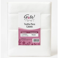 Toalha Para Cabelo 50x70cm Descartável em viscose PETSHOP