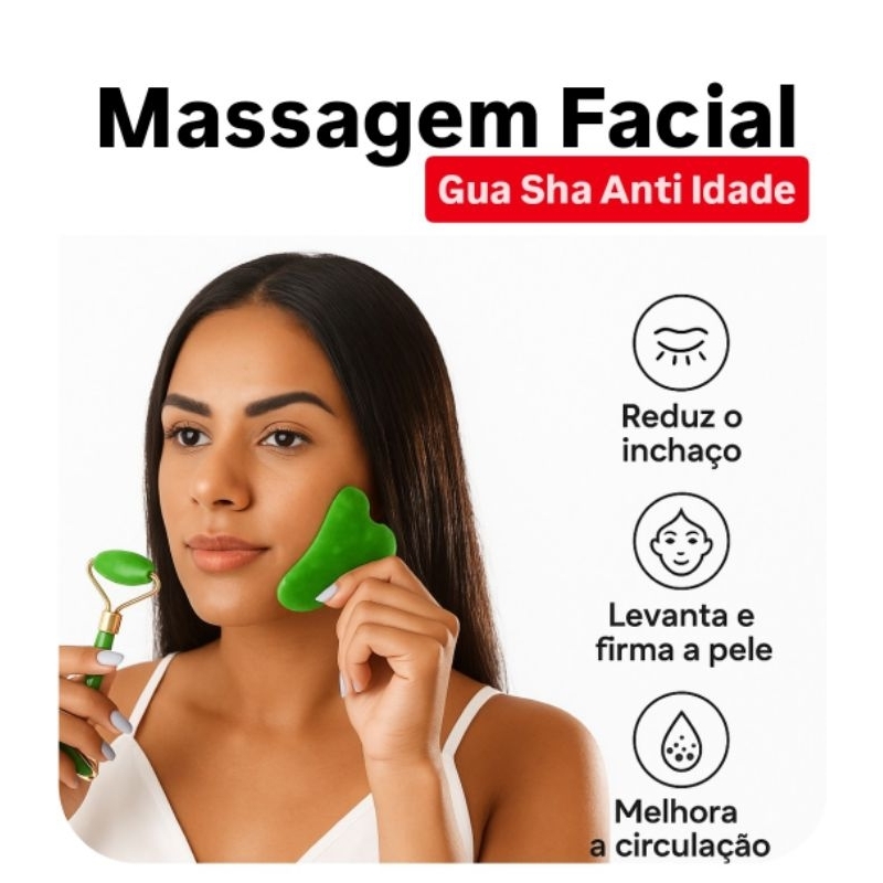 Placa Massageadora Jade Gua Sha Medicina Chinesa Alívio do Estresse & Rejuvenescimento Facial Relaxa em Oferta na Shopee