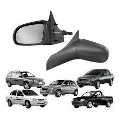 PAR ESPELHO RETROVISOR EXTERNO GM CORSA/ WAGON/ WIND 94/02 CORSA PICKUP 95/03 CORSA CLASSIC 95/16 2/4 PORTAS CONTROLE RE
