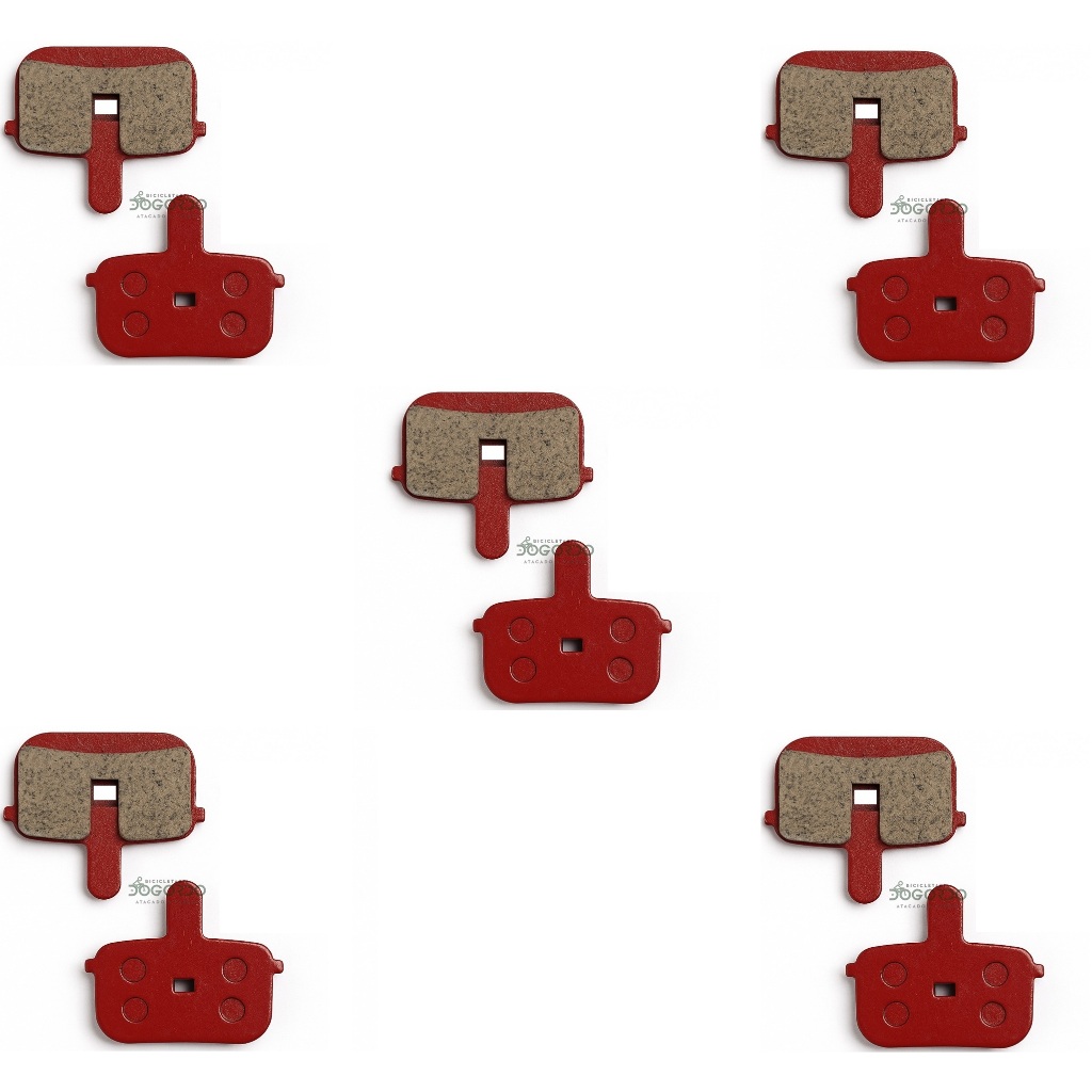 5 Jogos de Pastilha Freio a Disco Quadrada Vazada Sem Mola Bike Aro 26 ou 29 - Alta Durabilidade em Oferta na Shopee