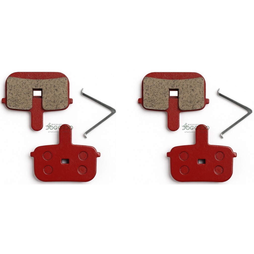 2 Jogos de Pastilha Freio a Disco Quadrada Vazada Com Mola Bike Aro 26 ou 29 - Alta Durabilidade em Oferta na Shopee
