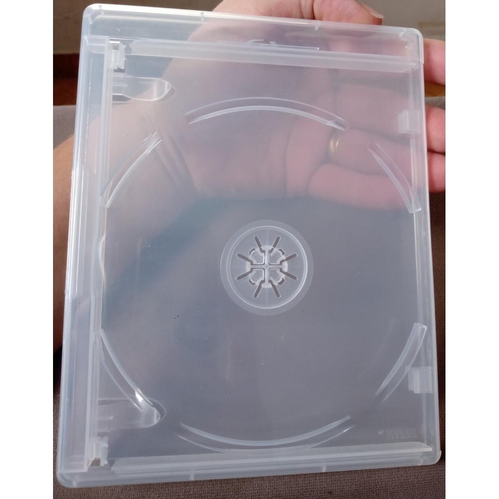 3 Estojo Capa Box Bluray Transparente Filme Jogos Ps3 e Ps4