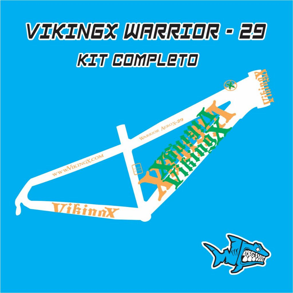Adesivo VikingX WARRIOR - 29 varias cores kit completo