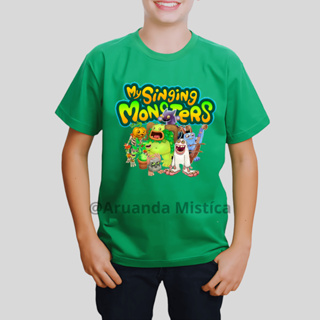 Camisa My Singing Monsters Kids Mostro Video Jogo Online em Oferta na Shopee