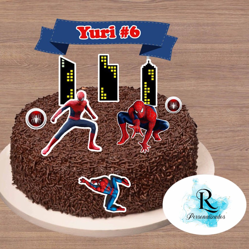 Bolo com Topper do Homem Aranha: Onde Comprar | BuscaProdutos