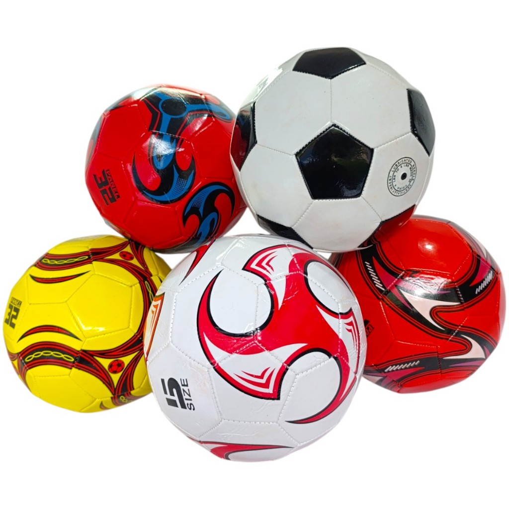 Bola de Futebol Campo – Couro Sintético - costurada - Tamanho (oficial de bola Nº 5) selo Inmetro