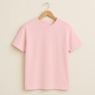 Camiseta Básica Rosa Bebê e Outras Cores Vivas 100% Algodão 30.1 Masculina e Feminina Unissex em Oferta na Shopee