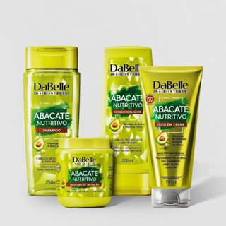 Kit Dabelle Abacate Nutritivo Shampoo, Condicionador, Oléo Em Creme E Máscara 400G em Oferta na Shopee