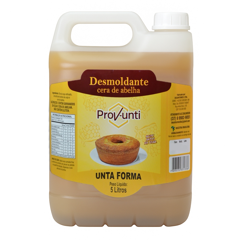 Unta Forma - Desmoldante Cera de Abelha 5L Prov-unti