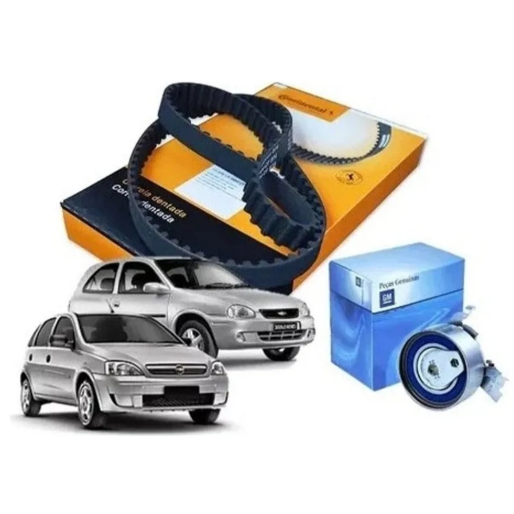 Kit Correia Dentada e Tensor Corsa Celta Prisma Agile - Contitech