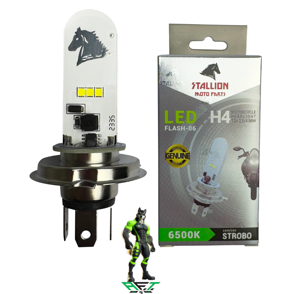 Lampada De Led Strobo H4 Moto Automotivo 6500k Cavalinho Para Cg 125 150 160 Start Fan Titan Twister