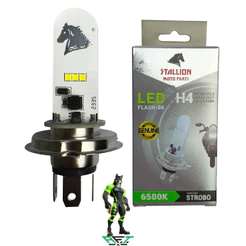 Lampada De Led Strobo H4 Moto Automotivo 6500k Cavalinho Para Cg 125 150 160 Start Fan Titan Twister