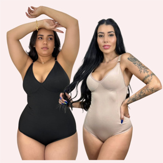 Cinta Body Modelador Suplex Sem Bojo Redutora De Medidas do P ao Plus Size Feminino em Oferta na Shopee