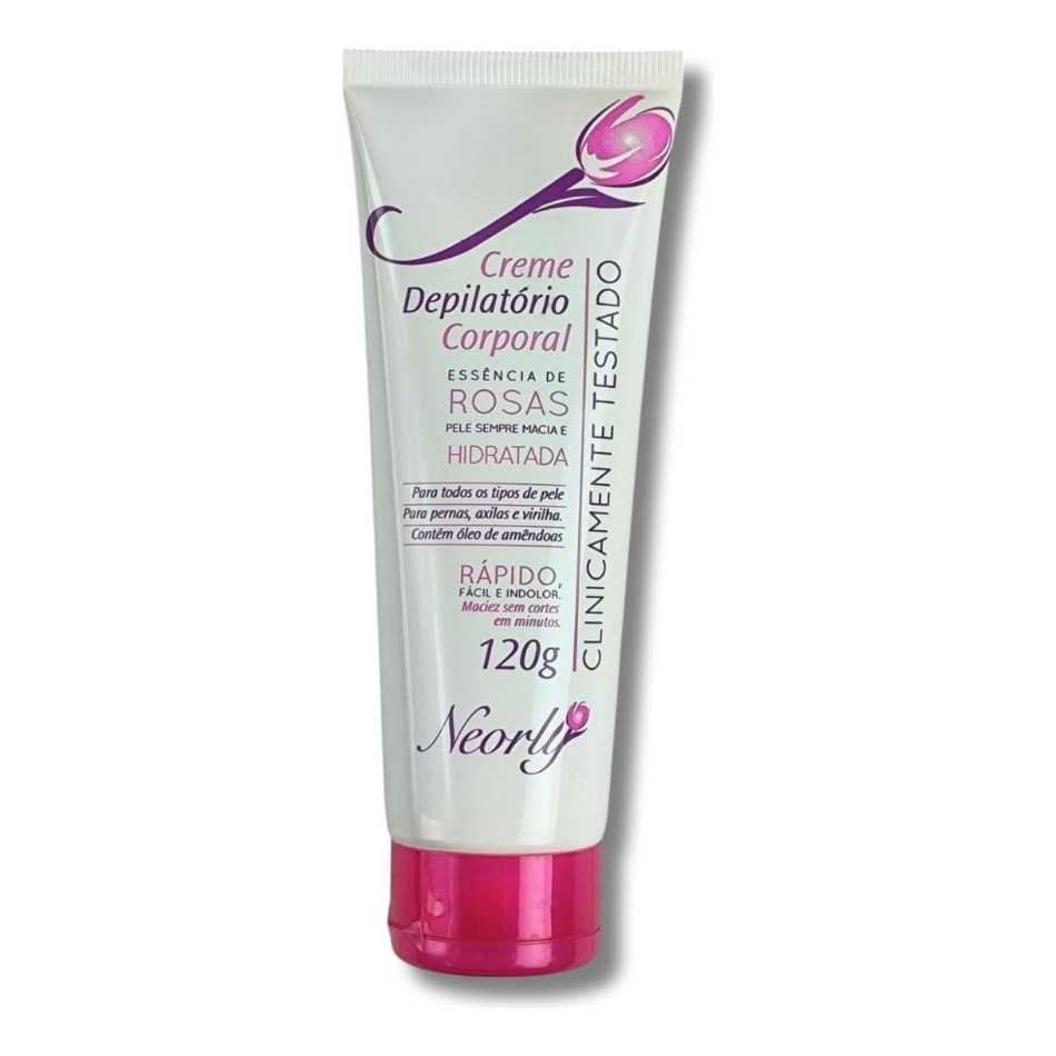 Creme Depilatório Corpo Essência Rosas 120g Neorly Depilação