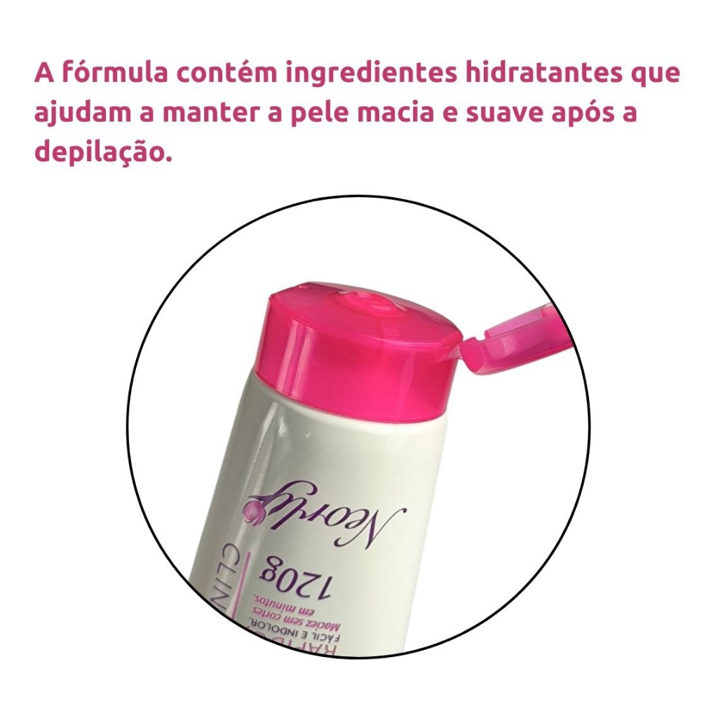 Creme Depilatório Corpo Essência Rosas 120g Neorly Depilação · foto 2
